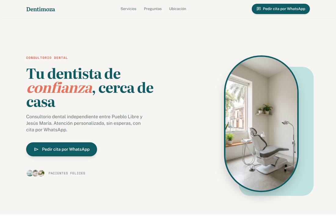 Página publicada con dominio propio